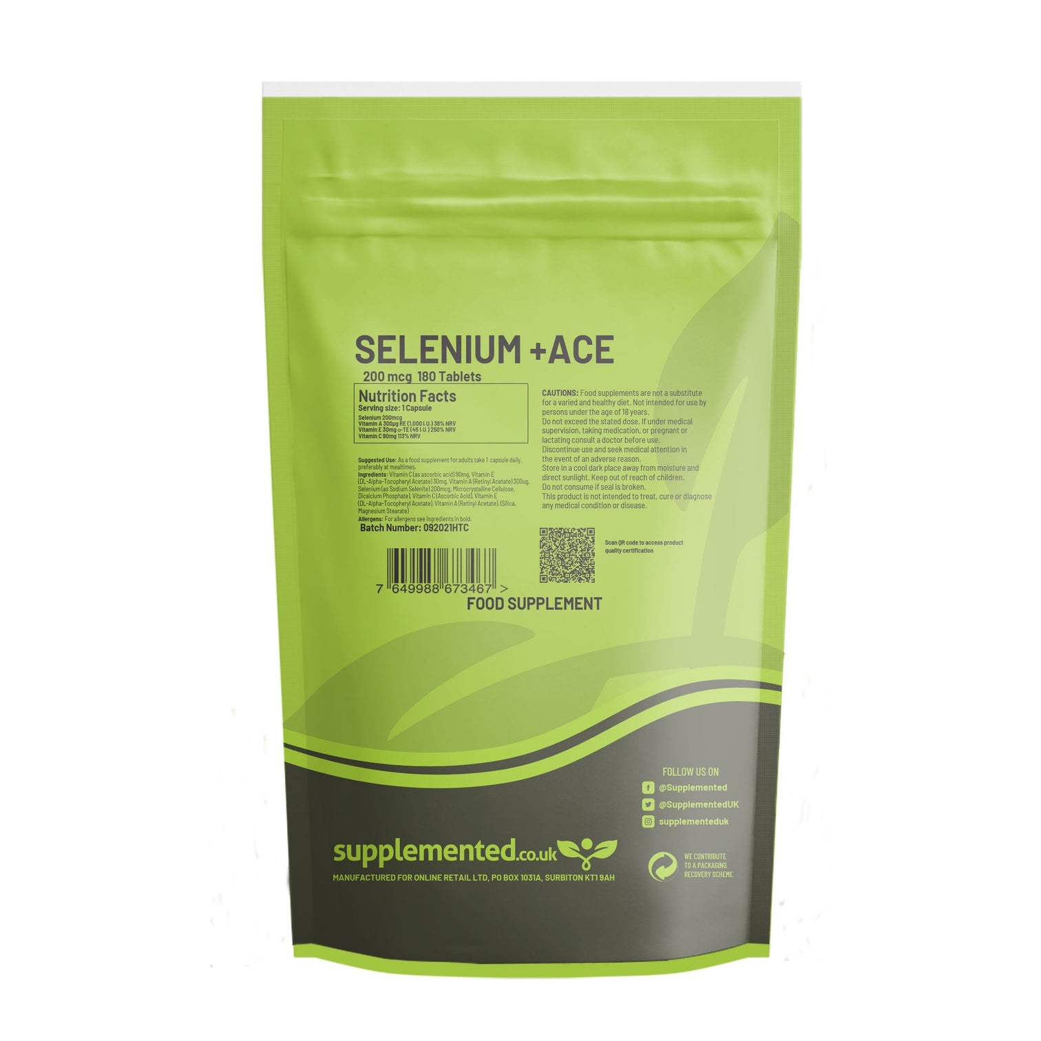 Selenium 200mcg & ACE RDA Tablets